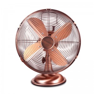 12 inch hot verkoop EU retro metalen bureautafel Unieke ventilator met hoge snelheid